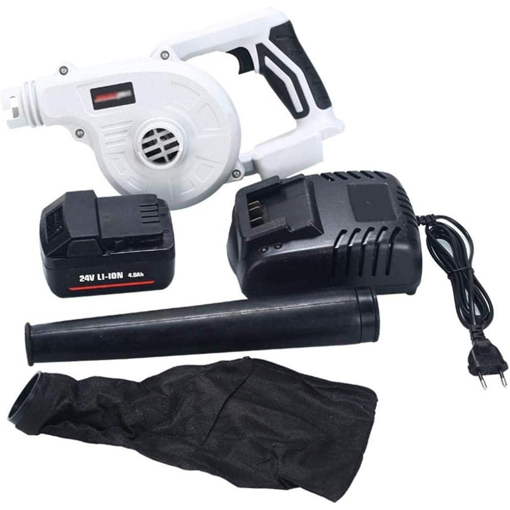 KUANDARMX Souffleuse à Feuilles De Jardin 2 en 1, Aspirateur Et Déchiqueteur sans Fil, Sac De Collecte De 1 L Parfait pour éliminer Les Feuilles Et Les Débris De L'allée De Jardin, 1×Battery, 4.0Ah : Jardin