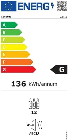 Cecotec Cave à vin Bolero Grandsommelier 830 8 bouteilles