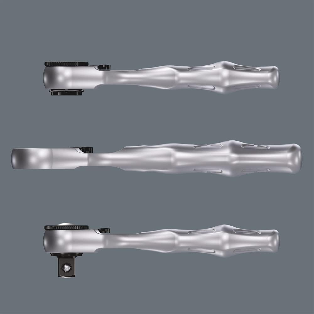 Wera 05056491001 Douilles et Mini-Cliquet "Tool-Check Plus Imperial", 39 pièces, Argent Multicolore : Bricolage
