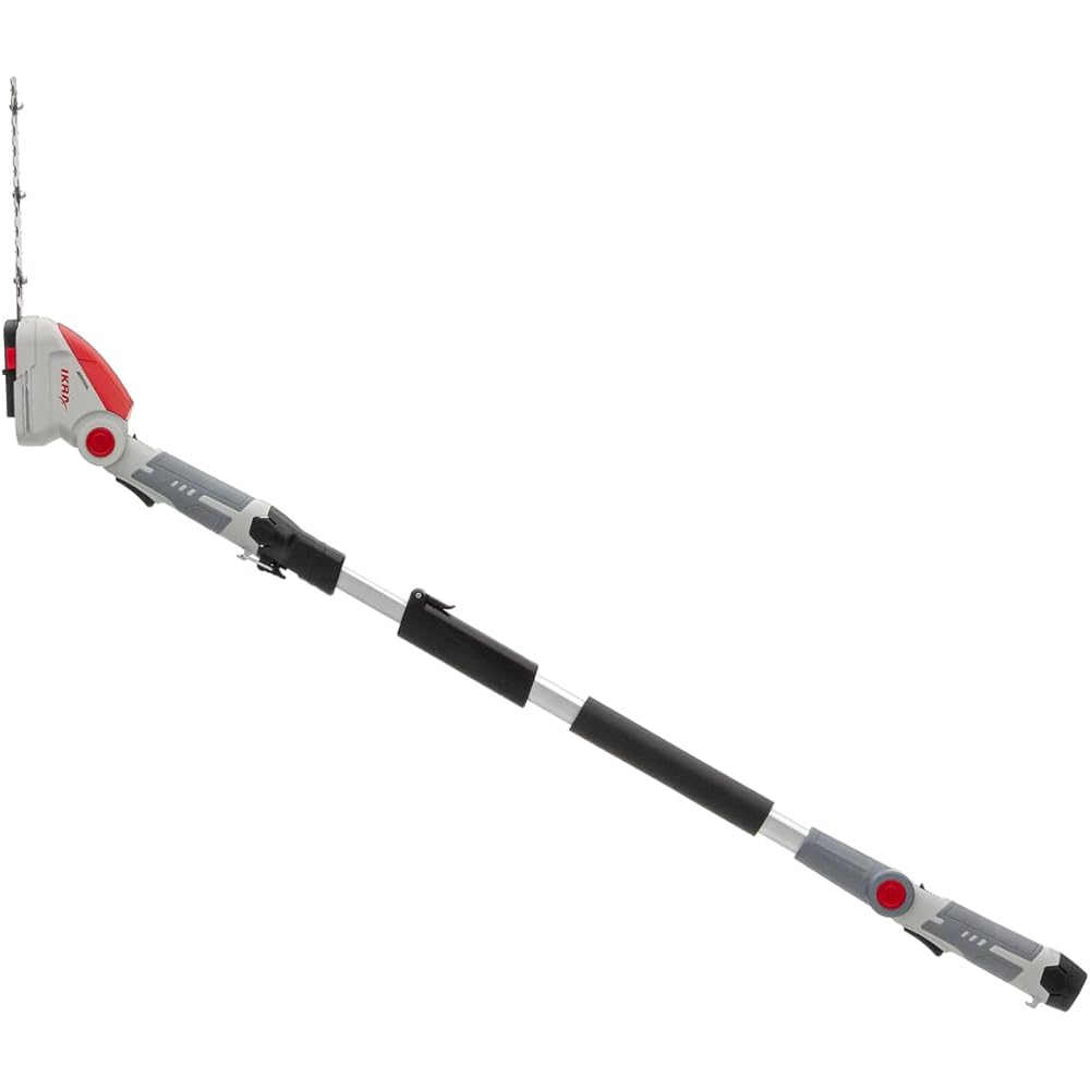 IKRA cisaille à Gazon & Taille-buissons télescopique sans Fil IGBS 1210 F avec Batterie & Chargeur, Lames « Made in Germany » : Jardin