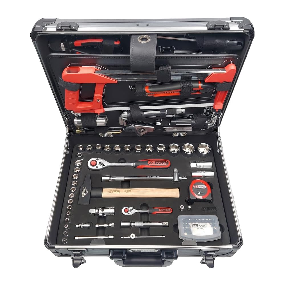 KS Tools 922.0731 Caisse A Outil Complete 131 pièces Malette Outils avec tournevis douilles et accessoires Caisse A Outil professionnel garantie à vie : Bricolage