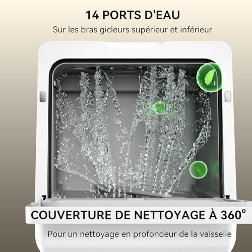 Hermitlux Mini lave-vaisselle de table 5 couverts