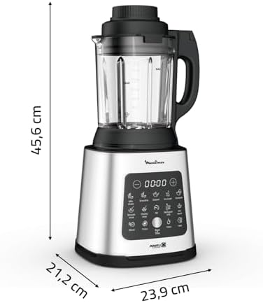 Moulinex Blender chauffant haute performance 1400W, 10 programmes