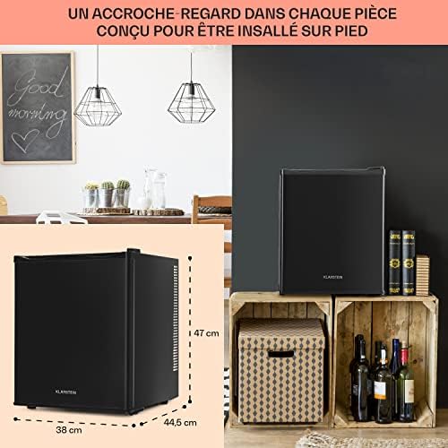 Klarstein Mini frigo de chambre 30L silencieux, réglable 5-15°C