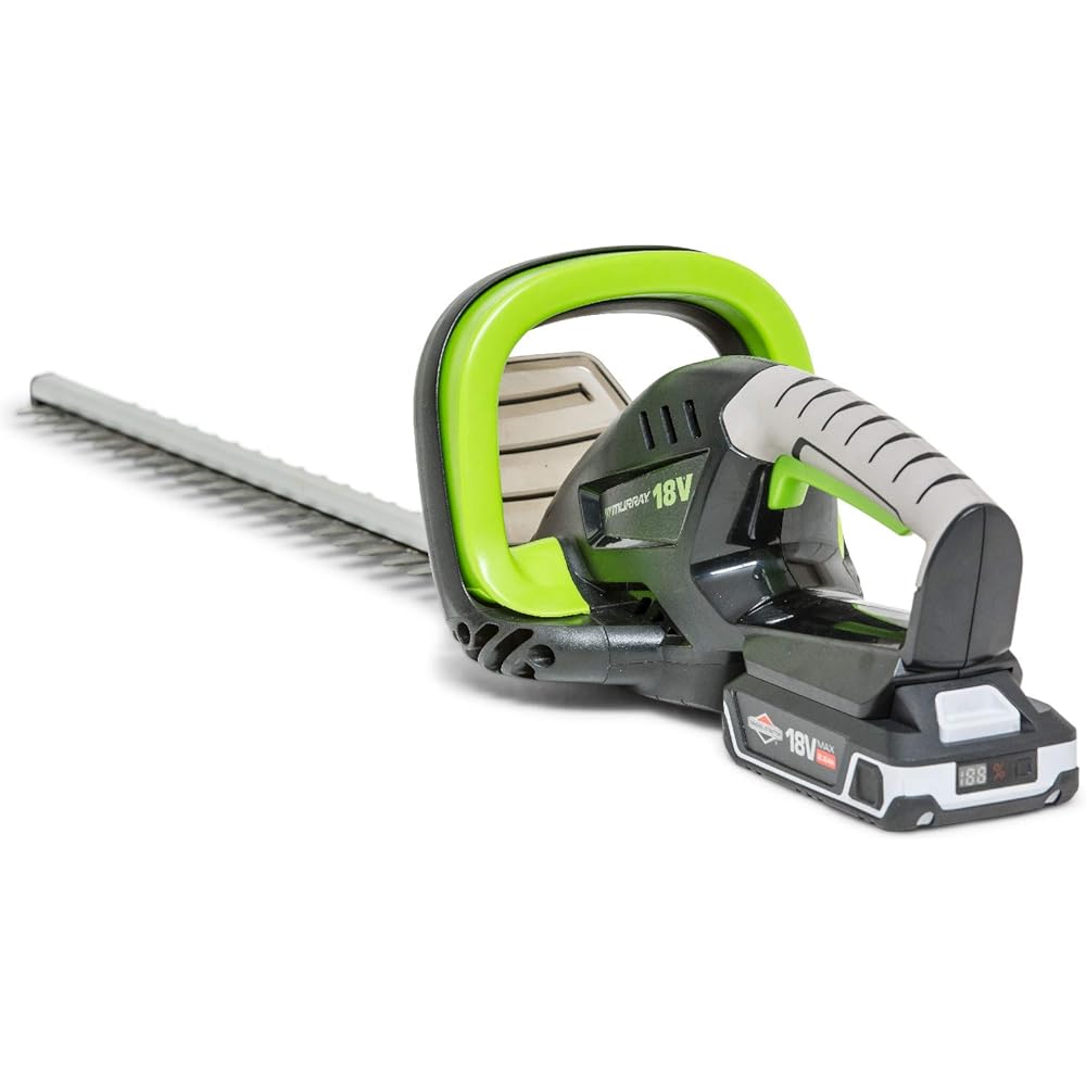 Murray 18V Taille-haie Lithium-Ion IQ18HTK, longueur de lame 51 cm, batterie 2,5 Ah et chargeur compris, garantie 5 ans : Jardin