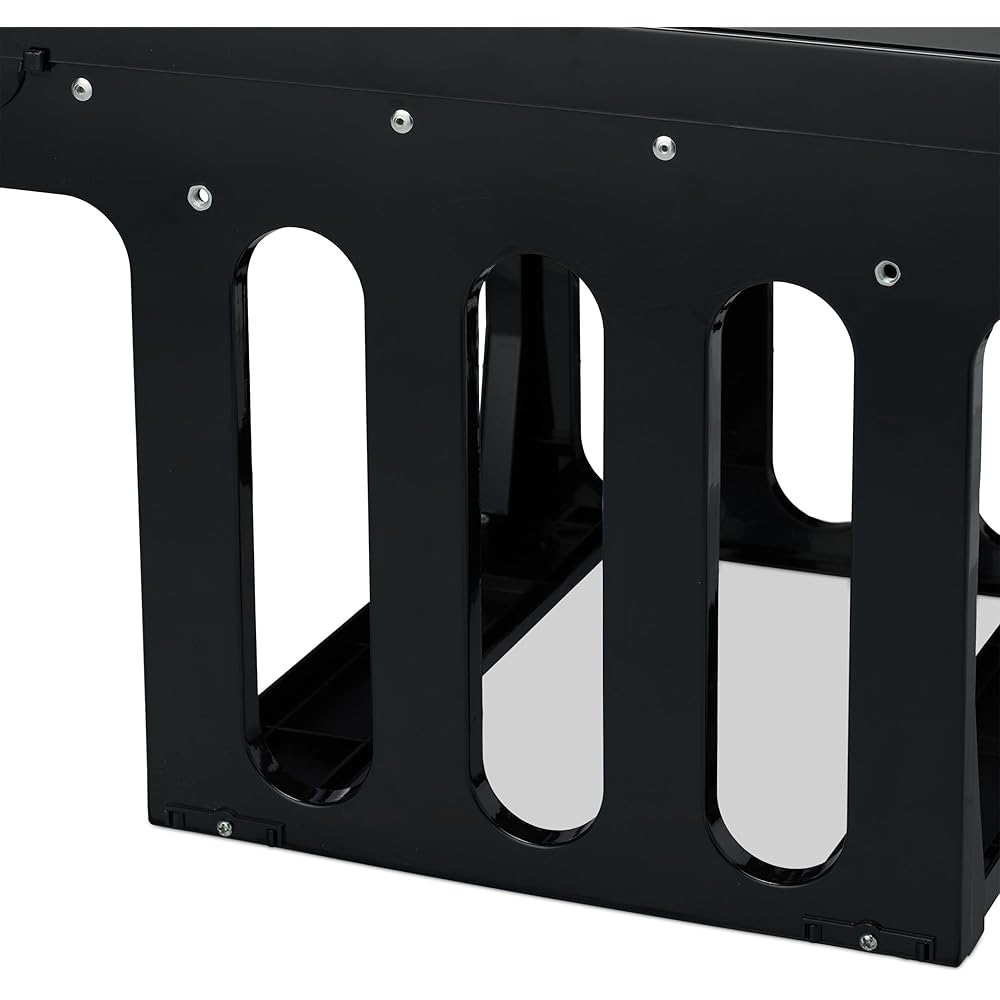 Relaxdays poubelle encastrable coulissante, 2 bacs, système de trie pour le sous-évier, 2x15l, 35,1 x 34,3 x 48 cm, noir : Cuisine et Maison