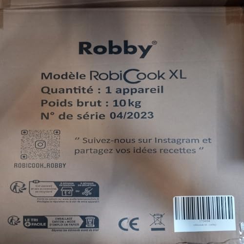RobiCook XL Robot cuiseur connecté 750 recettes