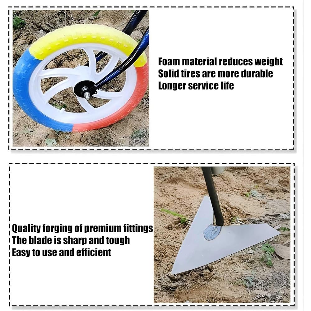 Réglable à la main pour trancher, desserrer et rouler - Outil multi-accessoires portable pour jardinage sans pliure : Jardin