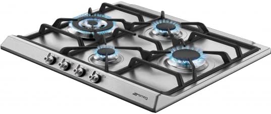Smeg SER60SGH3 Plaque de cuisson gaz 4 foyers