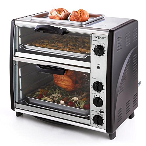 OneConcept All You Can Eat Four électrique 42L, 2 plaques
