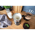 Cloer 7789 Mousseur à lait à induction XL800, mousse de lait 600 ml, chocolat chaud 500 ml, récipient 800 ml, commande électronique, 500 W, bobine de mousse magnétique, verseuse en acier inoxydable : Cuisine et Maison