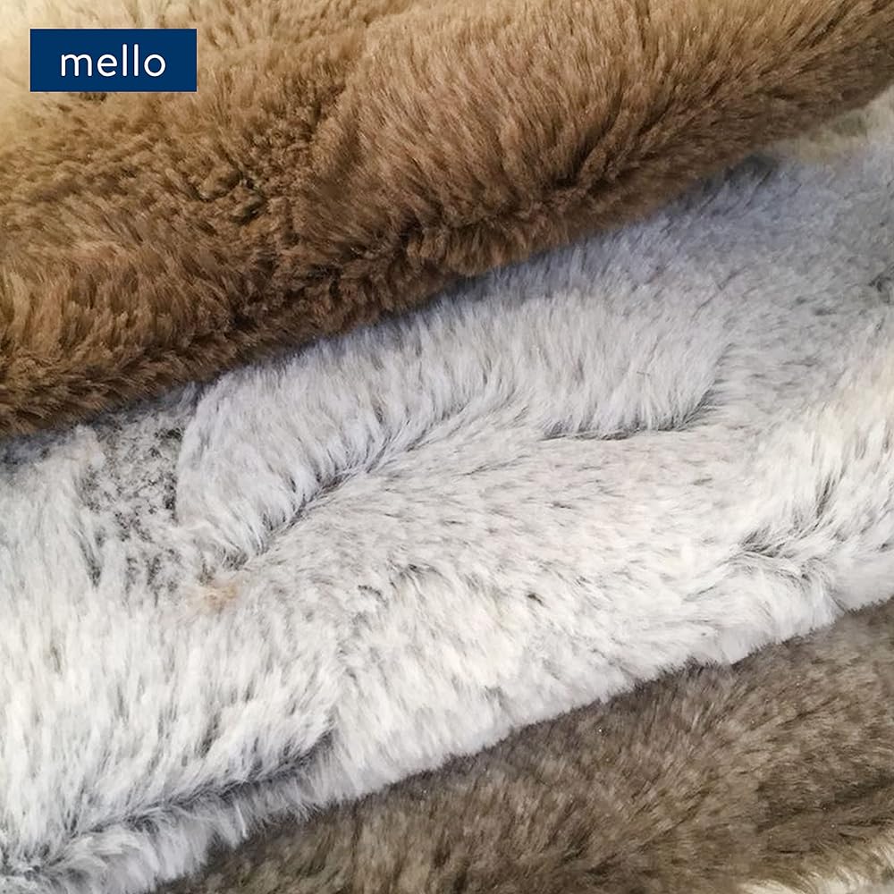 mello Plaid canape Grande Taille, Plaid Fourrure 220x240 Reversible Peau de Mouton, Couverture pour lit, Plaid Polaire Tout Doux, Couverture Polaire, Dessus de lit Lavable, Gris : Cuisine et Maison