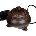 Four à aromathérapie - Diffuseur d'huile Essentielle d'arome en céramique électronique à contrôle de température de contrôle - Brûleur d'encens en Bois d'agar pour Maison/Bureau/Spa : Hygiène et Santé
