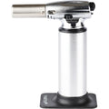MASTRAD - Chalumeau de Cuisine Professionnel - Utilisation Simple - Rechargeable Au Gaz - Capacité 36 ml – Qualité professionnelle avec socle amovible, Gris : Cuisine et Maison