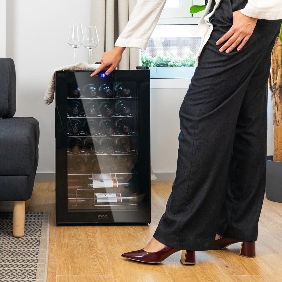 Cecotec Cave à vin Bolero GrandSommelier 2050 Inox 20 bouteilles