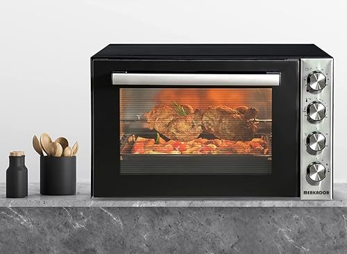 Merkador Four autonome XXL 70L, 2000W avec rôtisserie