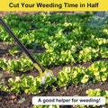 Hmseng Binette de jardin, 200 cm réglable à long manche pour planter des légumes, outil de jardin hollandais pour désherber le sol : Jardin