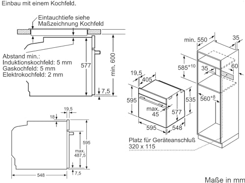 Bosch HBG675BB1 Four encastrable pyrolyse Série 8