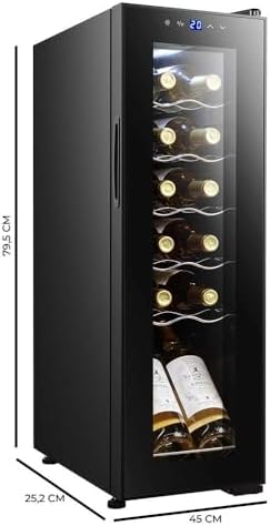 Cecotec Cave à vin Bolero Grandsommelier 830 8 bouteilles