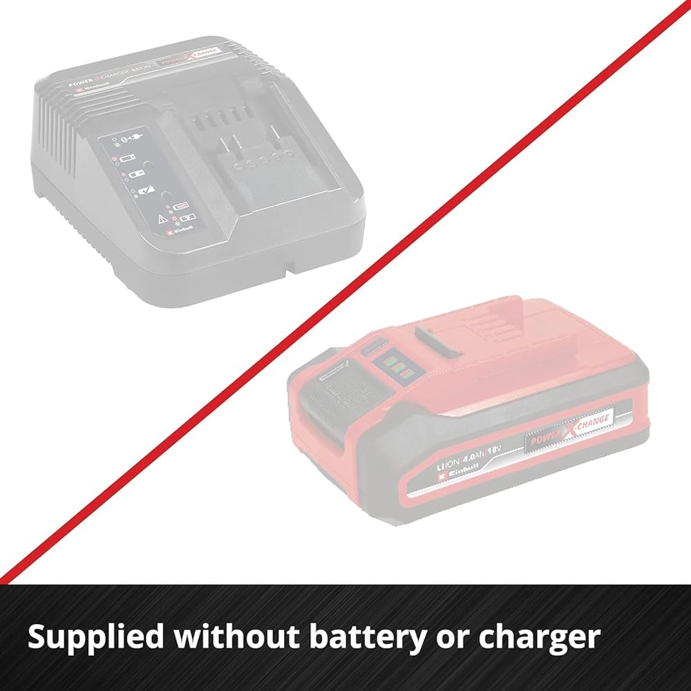 Einhell Taille-haies sans fil GC-CH 18/40 Li Solo Power X-Change (18 V, longueur de coupe 40 cm , écartement des dents 13 mm) Livré sans batterie ni chargeur : Jardin