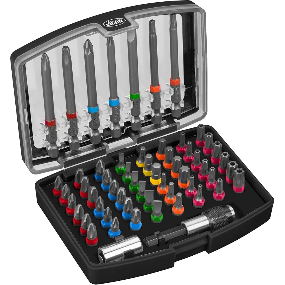 Vigor Bit Box, 6 pans 6,3 (1/4 "), 1 pièce, V5020 : Bricolage