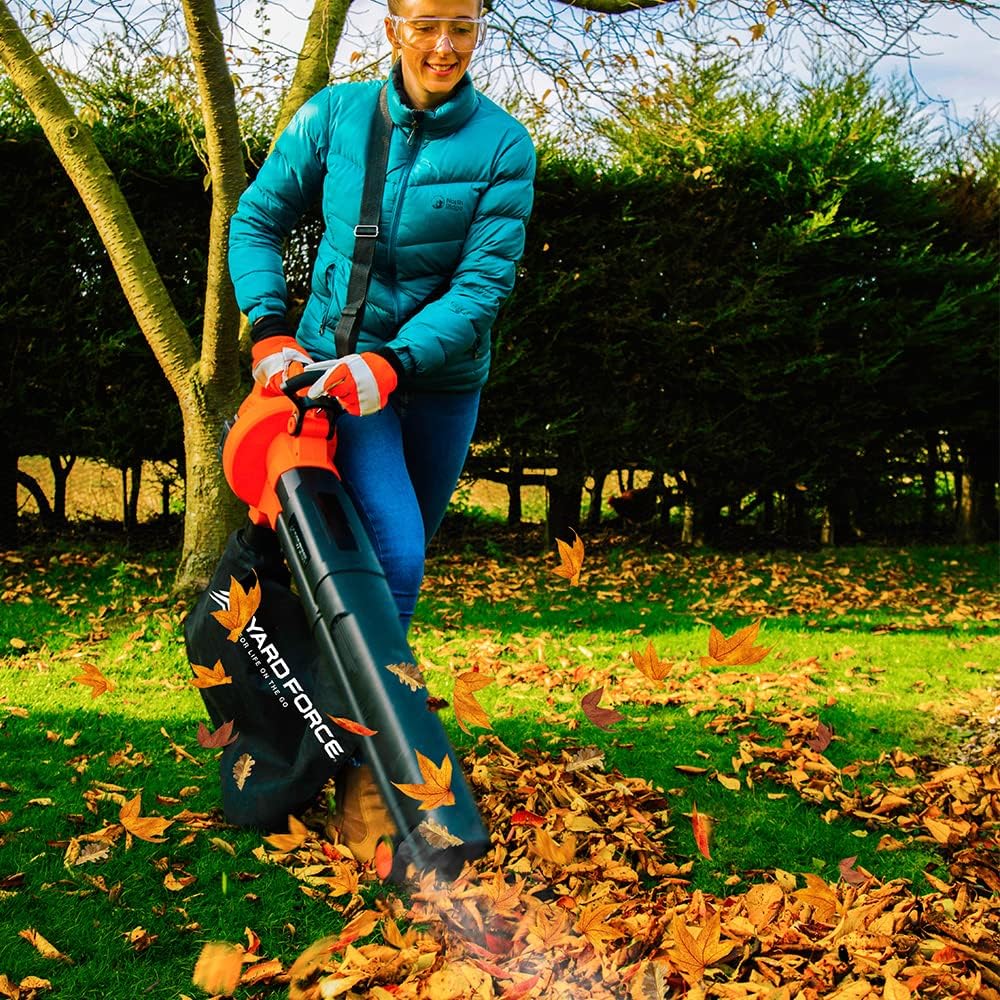 Yard Force 40V Aspirateur, Souffleur, Broyeur de Feuilles sans Fil, Fonction 3 en 1, 230km/h, Batterie Li-Ion et Chargeur LB C20 : Jardin