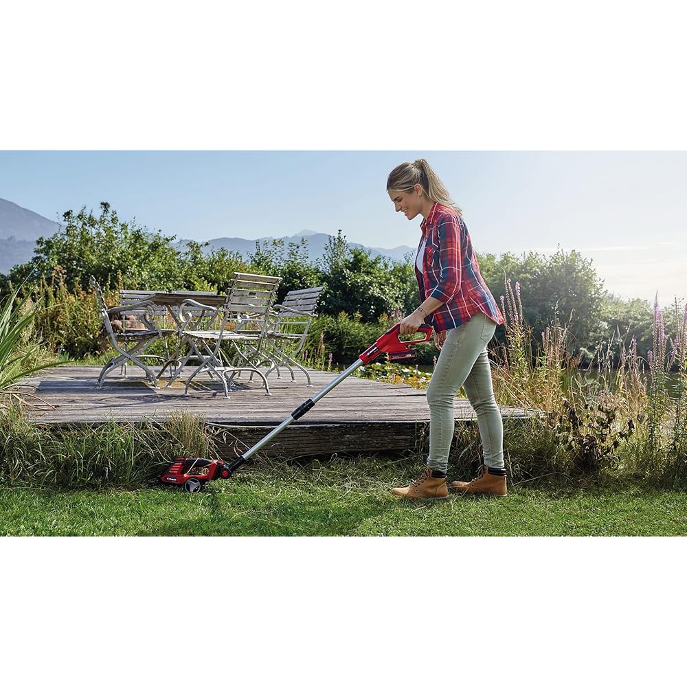 Einhell Cisaille à gazon sans fil GE-CG 18/100 Li T-Solo Power X-Change (18 V, Changement d’accessoire sans outil, avec rallonge télescopique) Livré sans Batterie ni Chargeur : Bricolage
