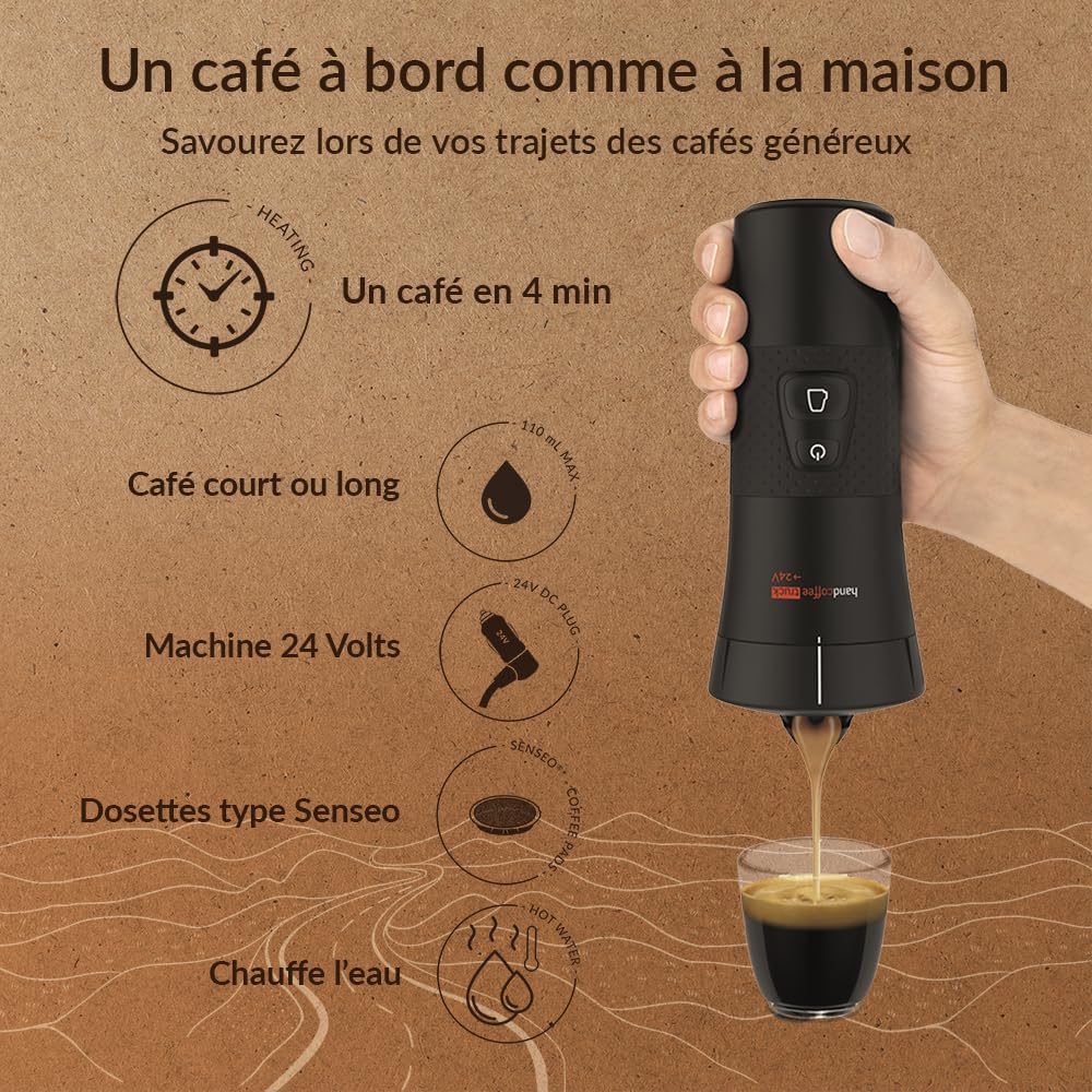 Handpresso Handcoffee Truck Cafetière 24V pour Camion