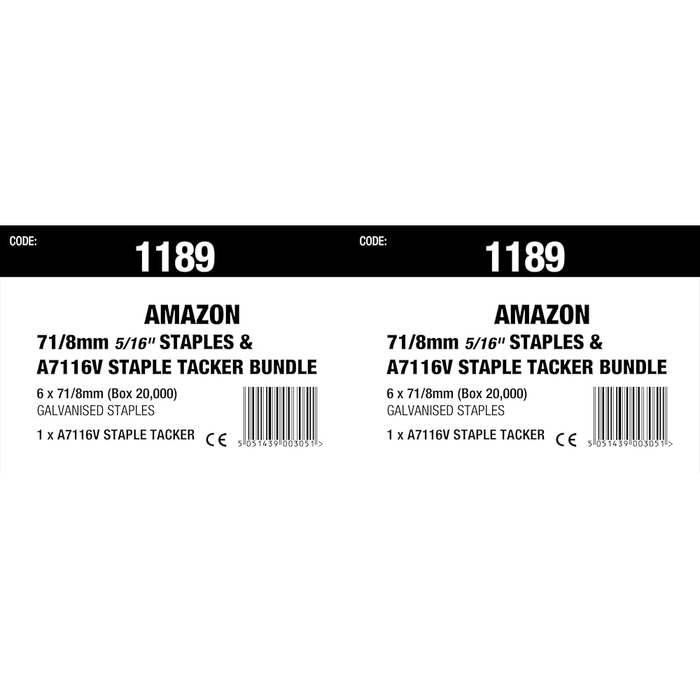 Tacwise 1189 A7116V Agrafeuse Pneumatique pour Tapisserie avec 120.000 Agrafes de 8 mm, Utilise les Agrafes de Type 71 / 4 - 16 mm : Bricolage