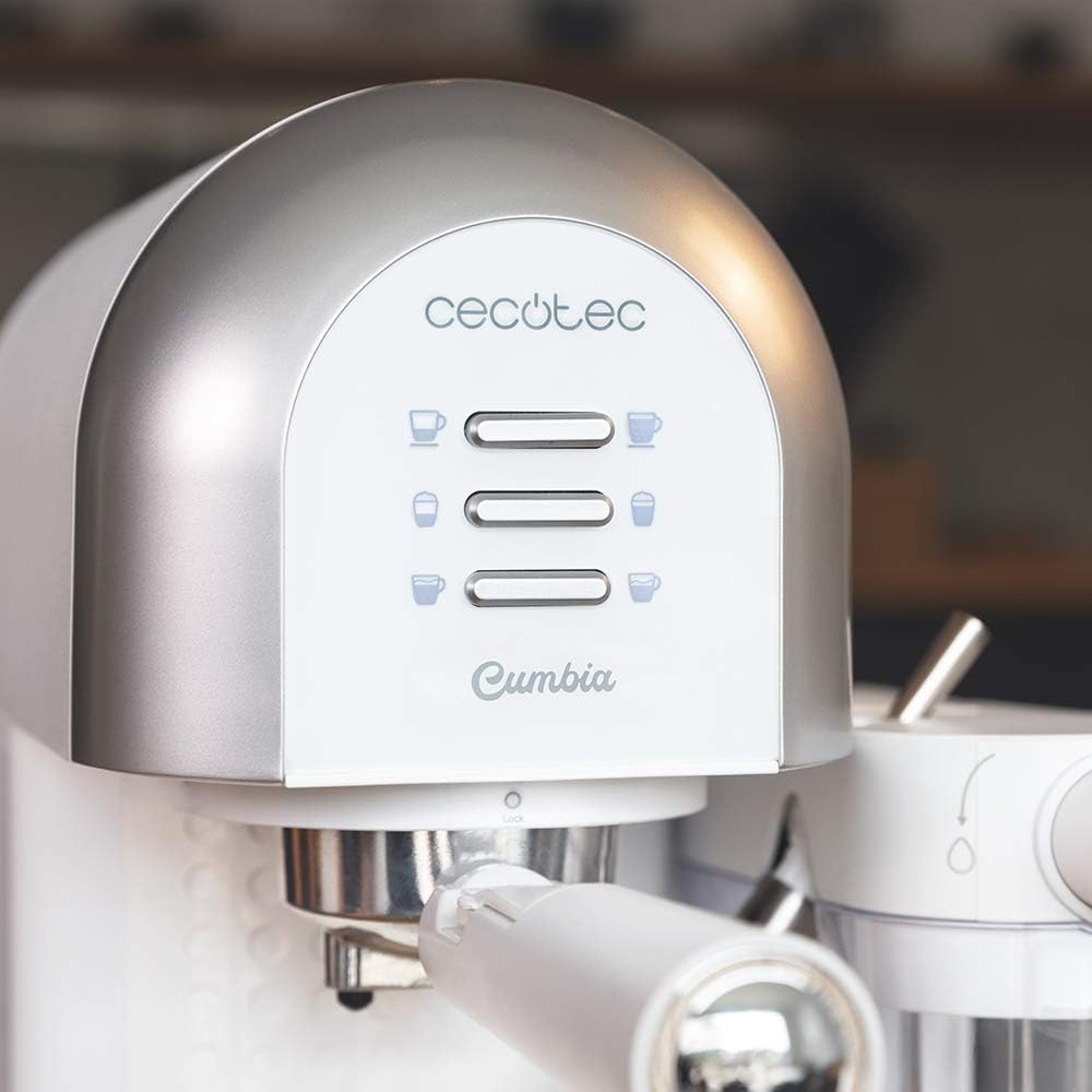 Cecotec Machine à café semi-automatique Power Instant-ccino 20 Chic, 20 Bars, 1470W