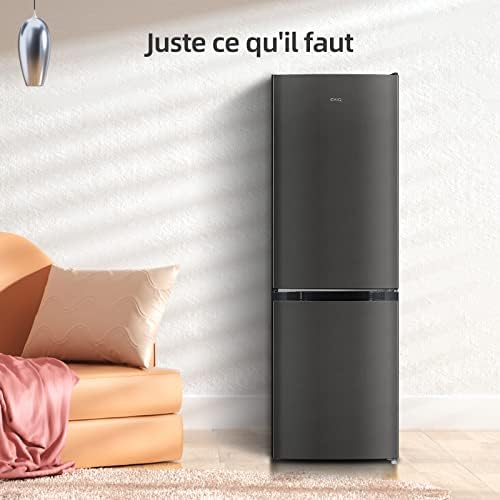 CHiQ Réfrigérateur congélateur combiné 356L, inox
