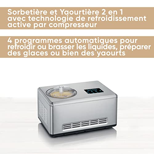 Severin EZ 7406 Sorbetière et yaourtière 2-en-1