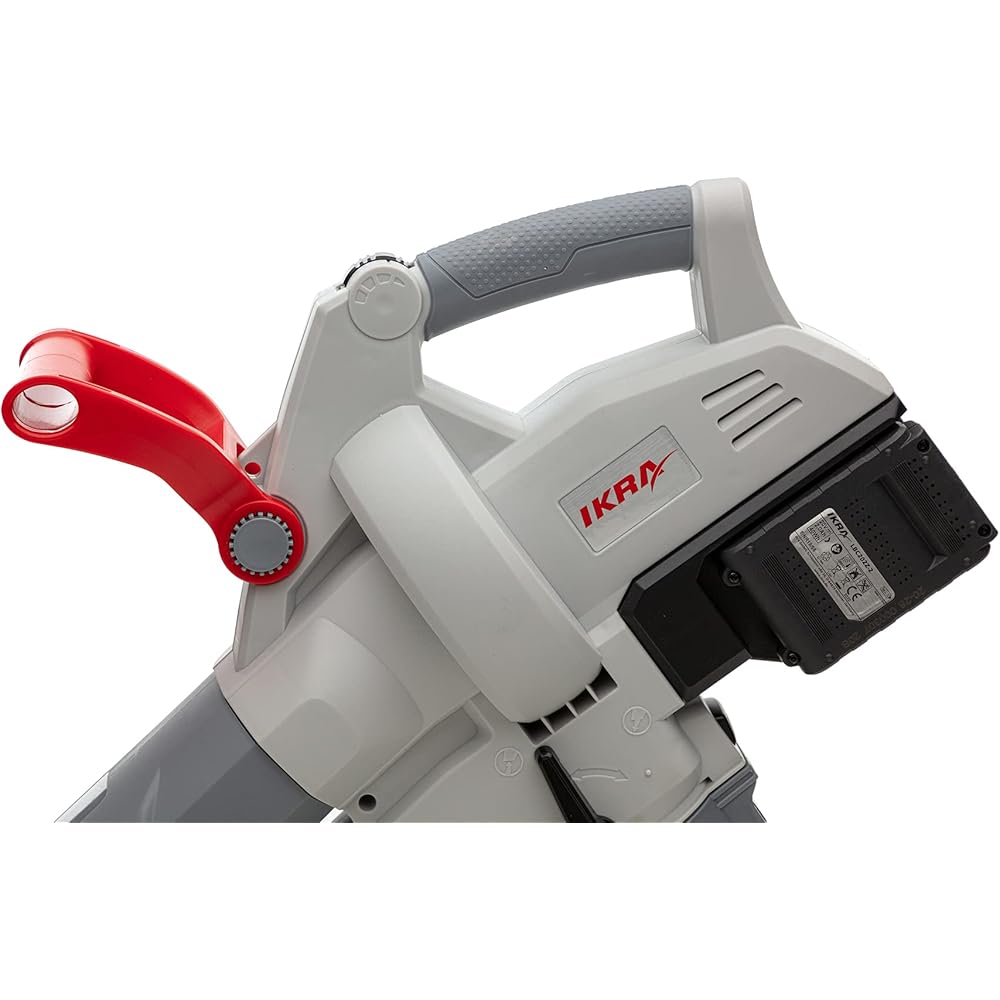 Ikra Aspirateur-souffleur à batterie ICBV 2/20, 2x batteries, 1x double charger rapide, 2x sac de ramassage inclus : Jardin