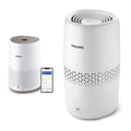 Bundle Philips Purificateur d'Air Séries 600, Ultra-silencieux et économe en énergie, Filtre HEPA, 44m2 + Humidificateur série 2000, NanoCloud, 31m2, Réservoir 2L : Cuisine et Maison