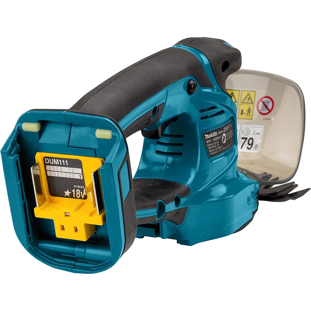 Makita DUM111ZX LXT 18 V Cisaille à Gazon et Cisaille à Arbuste à Batterie Noir : Jardin