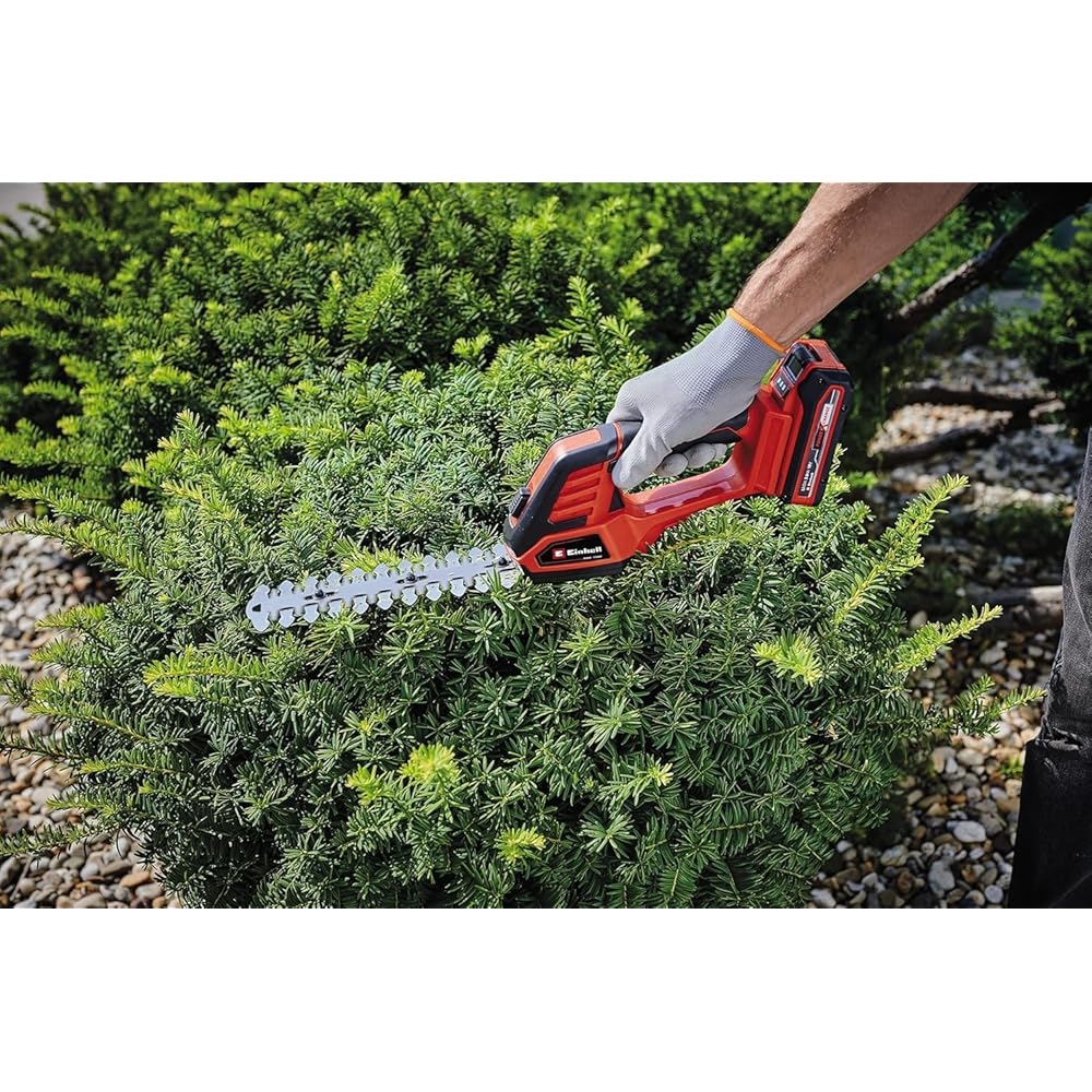Einhell Cisaille à gazon sans fil GE-CG 18/100 Li-Solo Power X-Change (18V, boîte de vitesses couverte, changement de lame sans outil) Livré sans Batterie ni Chargeur : Bricolage