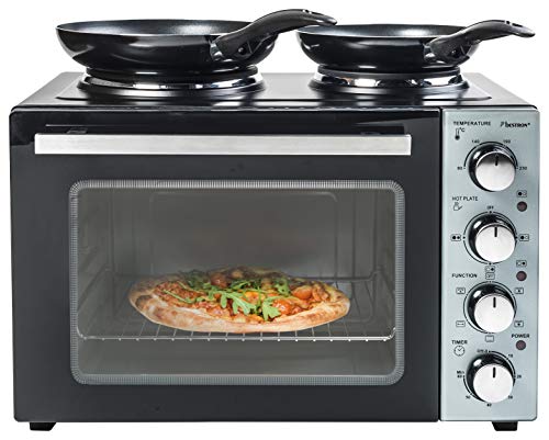 Bestron Cuisinière électrique avec four et plaques 3200W