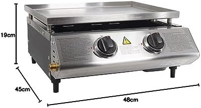 Eurotel Plancha à gaz acier inox 6.3kW