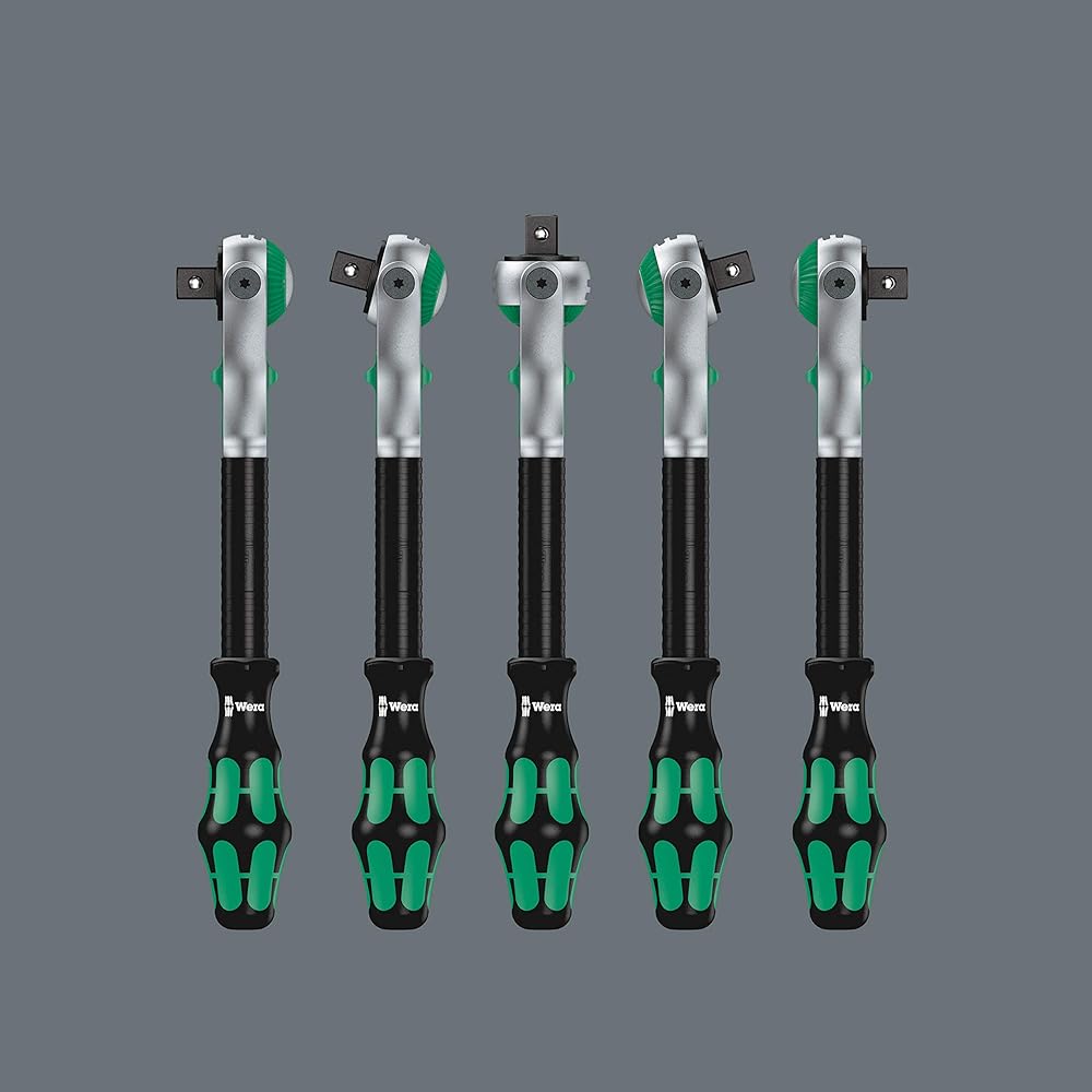 Wera 05150111001 Insert en mousse 9721, jeu de cliquet 8000 B Zyklop 3/8" 1, 23 pièces Noir-vert : Bricolage