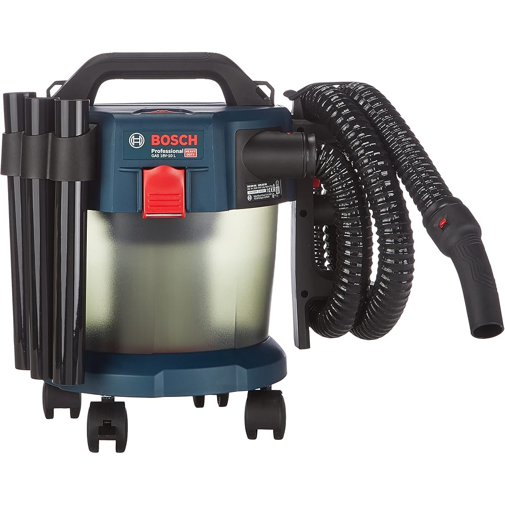 Bosch Professional 18V System aspirateur Eau et poussière sans-Fil Gas 18V-10 L (avec Flexible de 6 m) & 18V System Set de Base sans Fil Comprenant Chargeur Gal 18V-40 et 1 Batterie 4,0 Ah : Cuisine et Maison