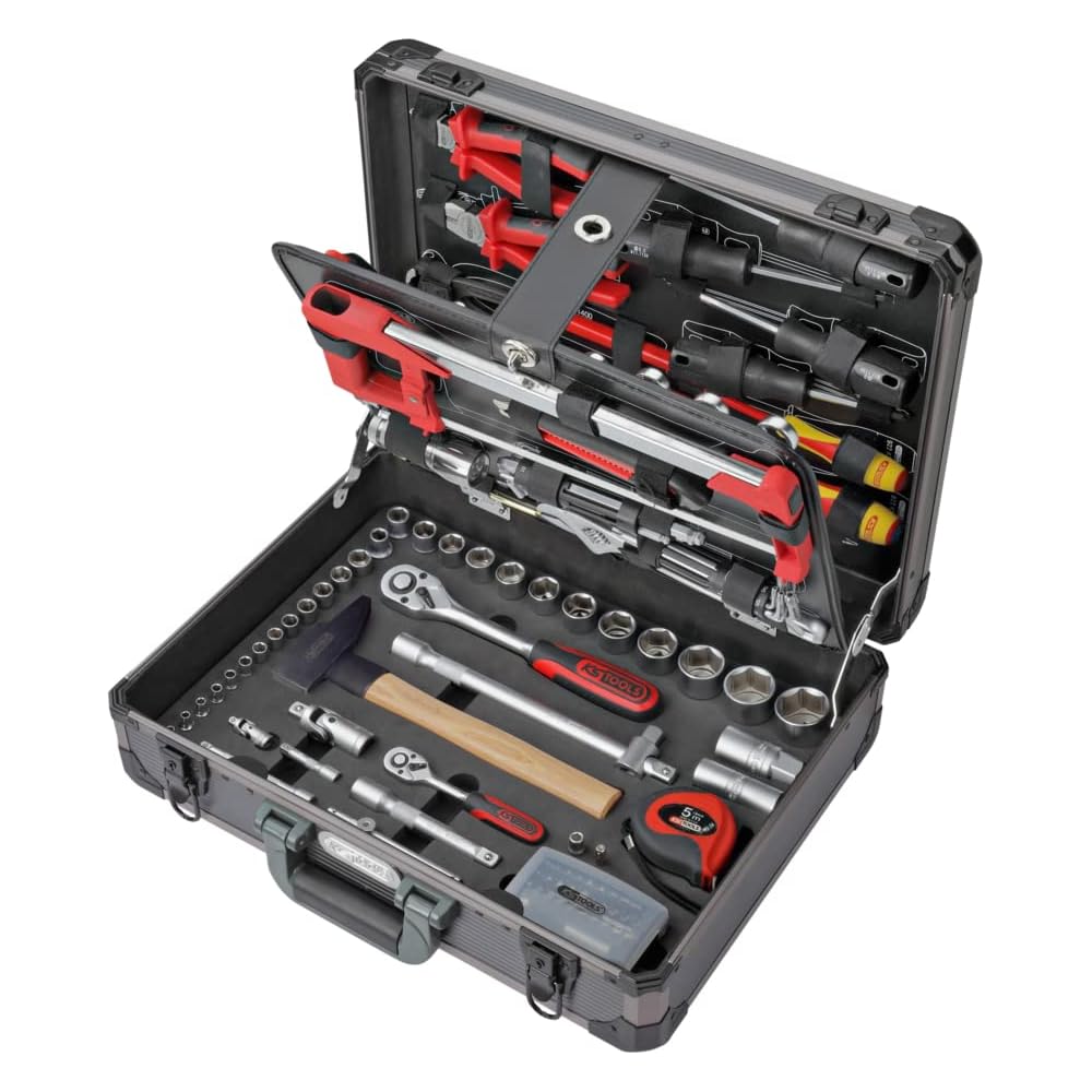 KS Tools 922.0731 Caisse A Outil Complete 131 pièces Malette Outils avec tournevis douilles et accessoires Caisse A Outil professionnel garantie à vie : Bricolage