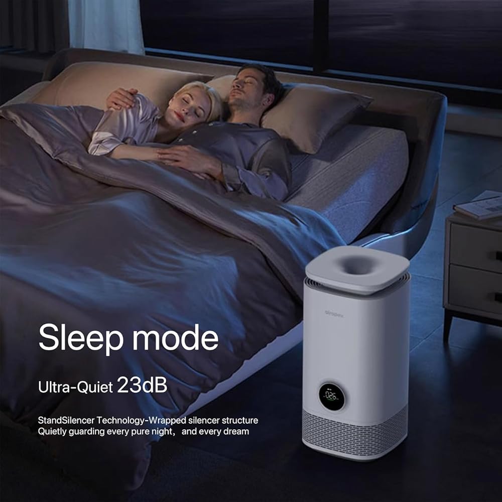 AIRAPEX Purificateur d'air et humidificateur évaporatif combiné pour chambre à coucher avec filtre HEPA autonettoyant Nettoyeur d'air Allergies Animaux de compagnie Poussière Fumée Pollen Odeur -T7pro : Cuisine et Maison