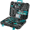 Caisse Outils Complete 198 Pièces, Boîte à Outils de 198 Pièces, jeu d'outils à Main, jeu de Tournevis avec Clé à Cliquet, Boîte à Outils pour la Maison, Réparation Automobile, Boîte à Outils Portable : Bricolage