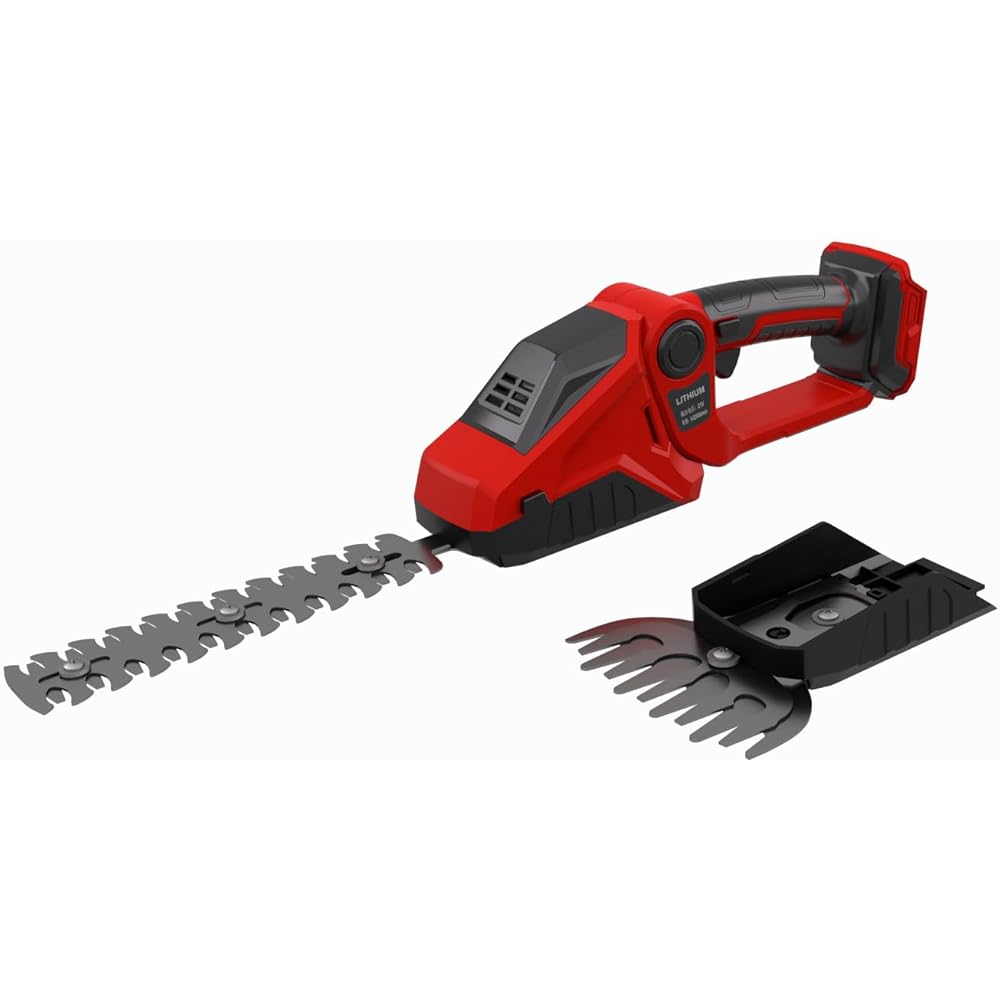 Taille-haie et cisaille à Gazon sans Fil 2 en 1 Compatible avec Milwaukee M18 18V Batterie, 150W Cisaille à arbustes 90° réglable avec 2 Lames pour Couper Les arbustes et l'herbe (sans Batterie) : Jardin