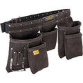 STANLEY Porte Outils Double Ceinture - Nombreuses Poches - Cuir de Qualité Supérieure - Dimensions 145 x 9 x 26 cm & FATMAX Cisaille Aviation Tête Droite Acier Forgé Chromé Double Action de Pivot : Bricolage