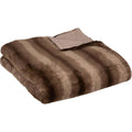 Plaid Grizzli - Fausse Fourrure - Marron - 180x230 cm - Atmosphera créateur d'intérieur : Cuisine et Maison