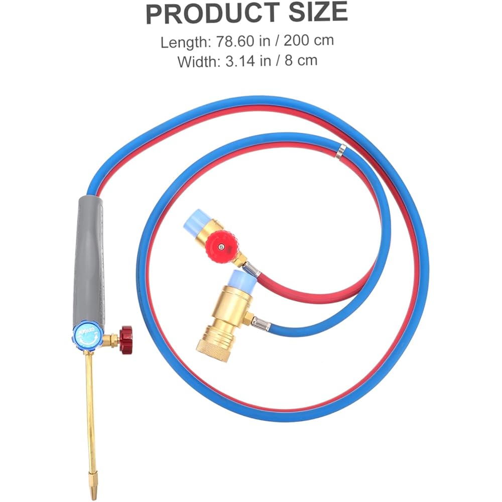 OSALADI Torche à Véhicule Micro Torche Pompe Air Tuyau Torche Gonfleur De Pneu Trousse Brûleur Déclenchement Ventilateur Portable Turbo Mini Tout Bronze : Bricolage