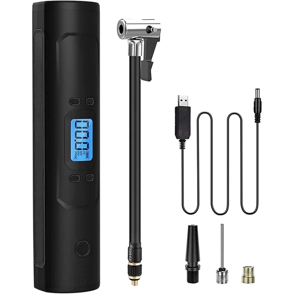 Boyuan Compresseur d'air Portable, Pompe électrique 150 PSI, Gonfleur de Pneu sans Fil 6000 mAh Rechargeable, avec jauge numérique pour Voitures, Motos, balles et Tous Les vélos : Auto et Moto