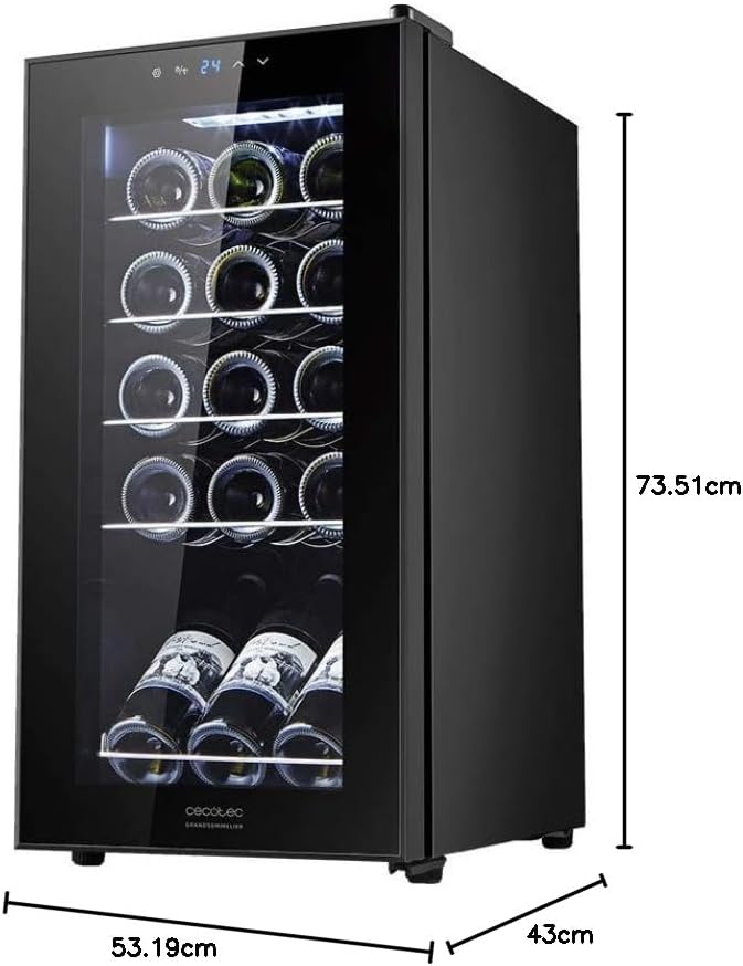 Cecotec Cave à vin Bolero Grandsommelier 830 8 bouteilles