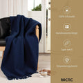 Arctic 59194028 Couverture en Laine 130 x 200 cm, Solid Bleu Royal : Cuisine et Maison